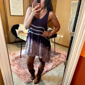 Free People Intimately Voile & Lace  Ombre Costal Cowgirl, Festival, Beach dress